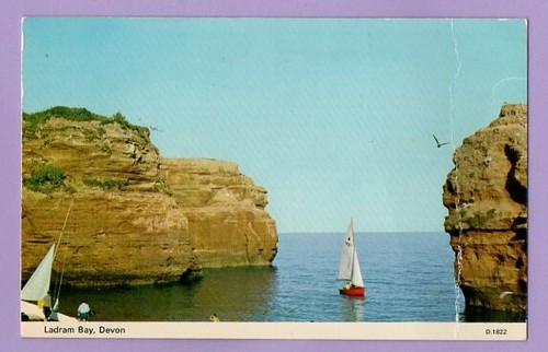 561003 postcard ladram bay - ,