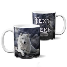 Personalised White Wolf Mug