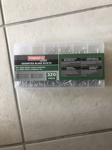 Powerfix assorted blind rivets - powerfix,
