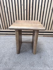 Furniture Village Side Table, Square Solid Mango Wood. Contemporary RRP £350