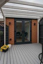 1800mm UPVC French Doors Grey