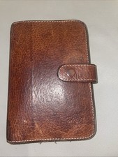 Mulberry vintage filofax organiser - brown leather - small