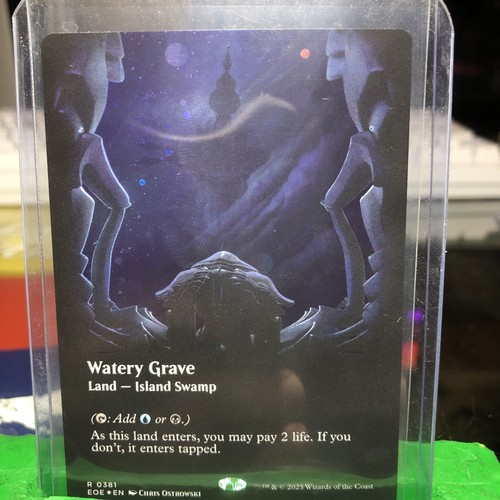 Mtg watery grave - watery, (borderless)