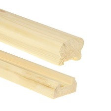 Pine cottage loaf handrail - pine,