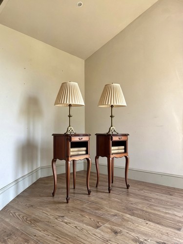 Pair french bedside - of, tables