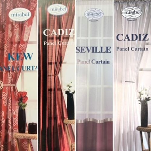 Sheer curtain faux silk voile - silk,