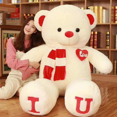 Heart bear pillow - bear, toy