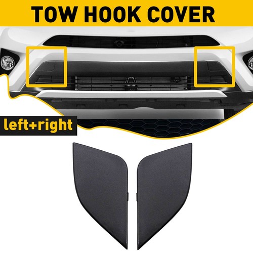 2pcs front bumper towing tow - front,