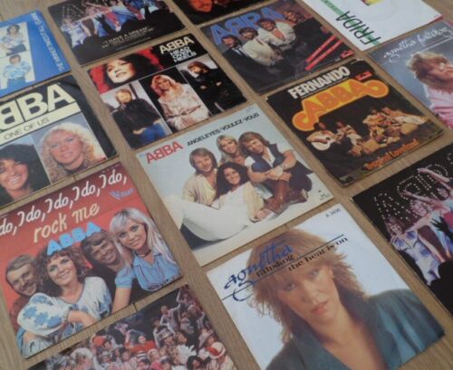 Abba vinyl records singles - records,