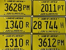 American license plate original number Man Cave USA US vintage sign metal