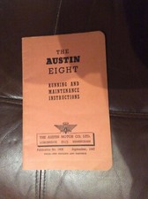 Austin Eight handbook Running