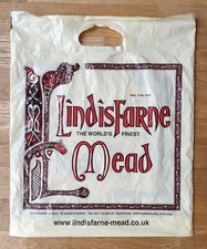Lindisfarne Mead Plastic Carrier Bag Collectable Souvenir Celtic Ornamental Art