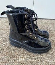 H&m Girls Black School Patent