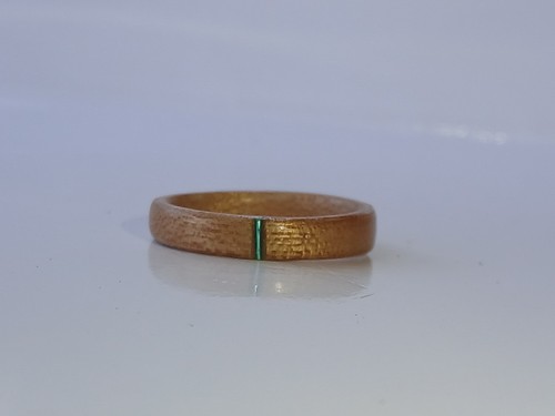 Handcrafted bentwood ring teak - bentwood,