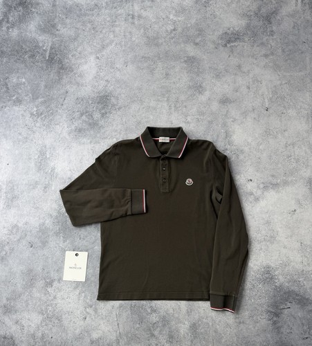 Moncler khaki polo shirt - shirt,