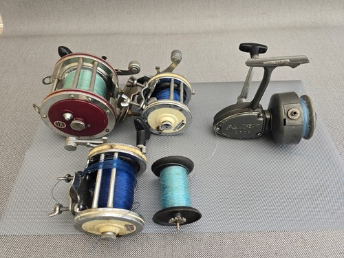 Vintage fishing reels job lot - vintage,