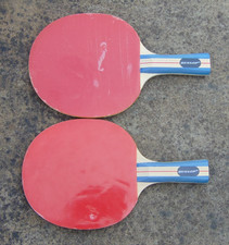 2 x Vintage DUNLOP Table Tennis Paddles / Bats - used