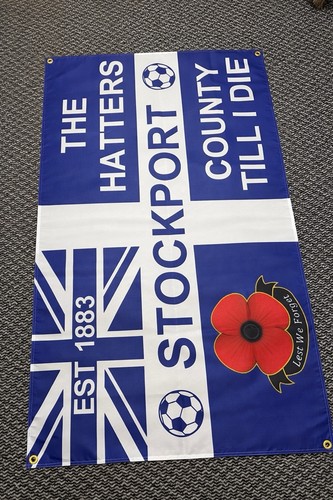 Stockport county flag - stockport, fc
