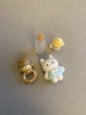 Sylvanian Families Nursery SPARES Baby Yellow Toy Bear Rattle Powder Dummy Xmas