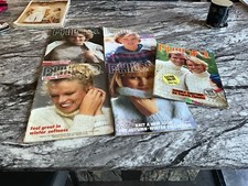 JOB LOT  VINTAGE PHILDAR KNITTING PATTERN BOOKS X 5  FAMILY DESIGNS CHUNKY DK