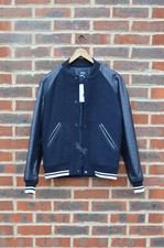 A.P.C Apc Mens KENICKIE Wool Leather Varsity Jacket Extra Small XS