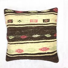 Kilim Cushion Cover 60x60cm 24x24 in Old Vintage Antique Kelim pillow Boho Chic