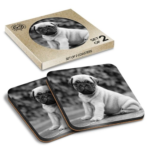Boxed square coasters - boxed,
