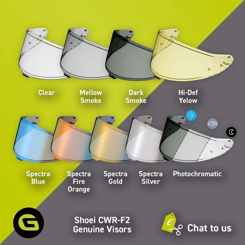 Shoei cwr genuine visors - cwr-f2,