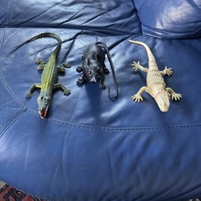 Fake  Plastic 2xAligator & 1 Rat Mouse Tricks Pranks Props Toy Children Hallowen
