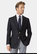 Brook Tavener Oxford Blazer Black 44 R 100% Wool RRP £249