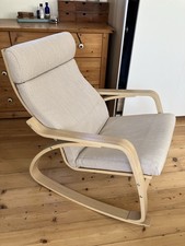 IKEA Poang Chair Beige Barely
