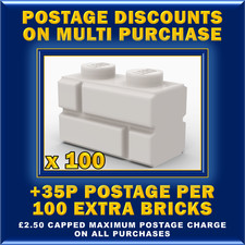 x 100 New Genuine Lego 1x2