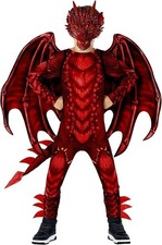 Deluxe Boys Red Dragon Costume