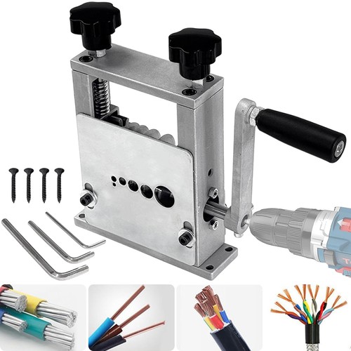 Cable stripping machine for - stripping,