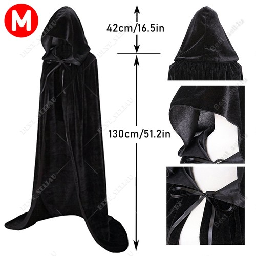 Adult velvet hooded - velvet, cloak