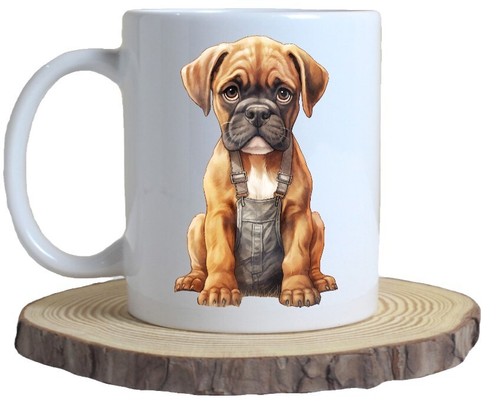 Boxer dog dungarees 11oz - dog, in