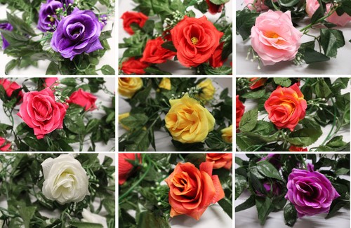 Best artificial 7ft silk rose - silk,