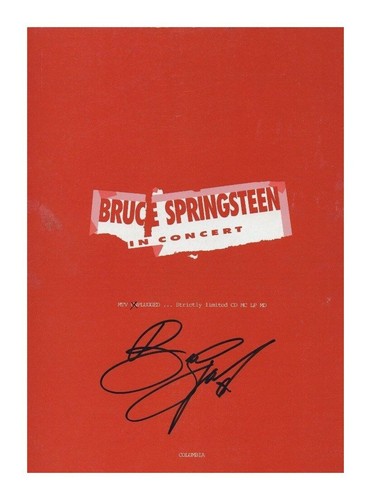 Bruce springsteen autographed - springsteen,