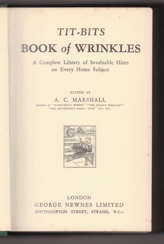 Tit bits book - wrinkles:, a