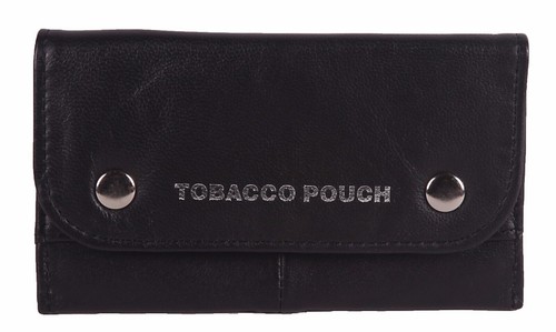 Soft leather tobacco pouch - soft,