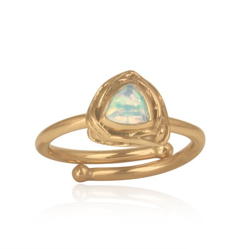 Trillion cut ethiopian opal - opal, in