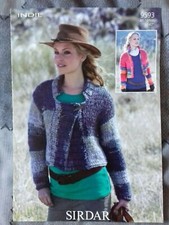 Knitting Pattern - Sirdar Lady's Jackets, Indie, 9593 (B191097)