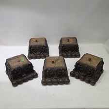 Set Of 5 Large Oak