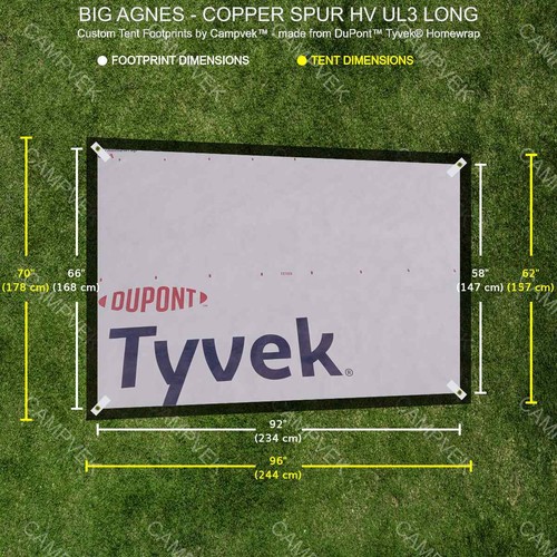 Tyvek footprint for the big - tyvek,