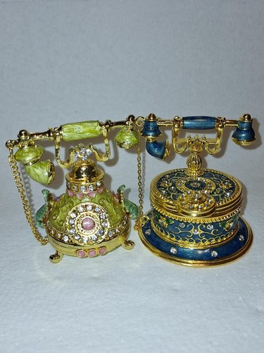 Vintage telephones trinket box - vintage,