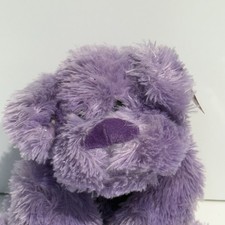Purple plush dog - soft, oh