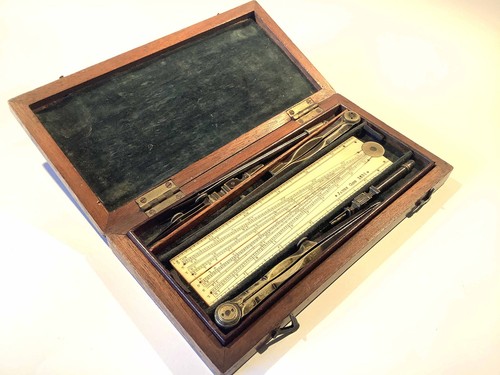 Unusual early draughting set - unusual,