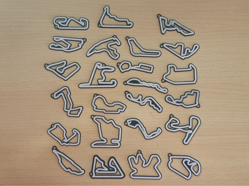 Track circuit keychain - f1,