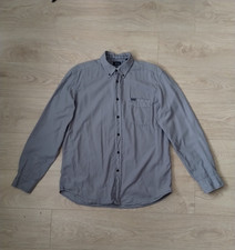Faconnable Grey Men's Club Shirt - Men's Size Large - 100% Cotton