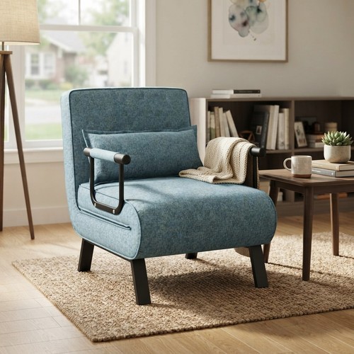 Turquoise folding sofa - turquoise,